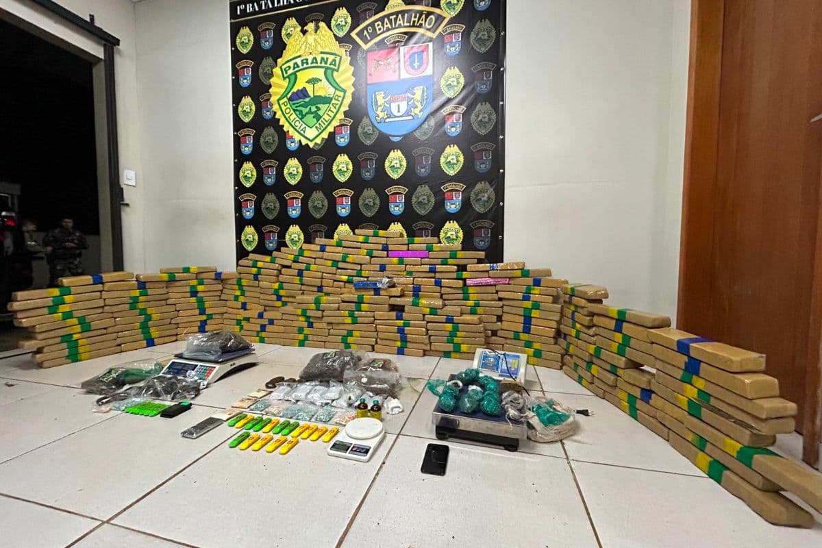 Megaoperação do CHOQUE desmonta esquema de tráfico e apreende mais de 170 kg de drogas em PG