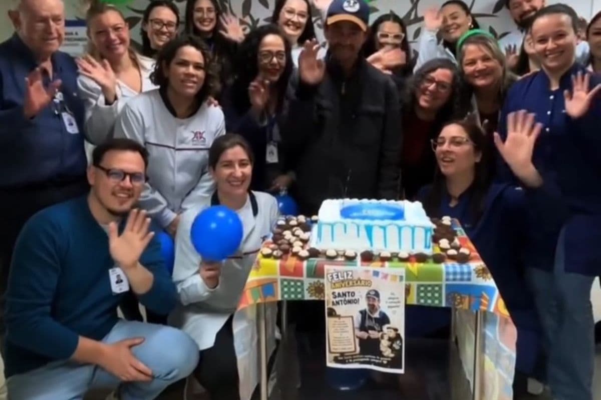 Nunca teve festa de aniversário: paciente ganha surpresa na Santa Casa