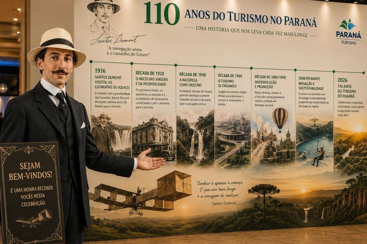 Turismo no Paraná completa 110 anos com marco ligado a Santos Dumont