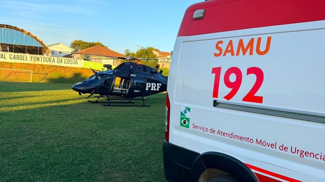 Mulher é baleada pelo ex-namorado e PRF faz resgate aéreo no Paraná