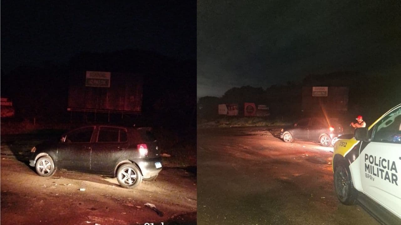 Motorista fica ferido após saída de pista na PR-151 entre Castro e Carambeí