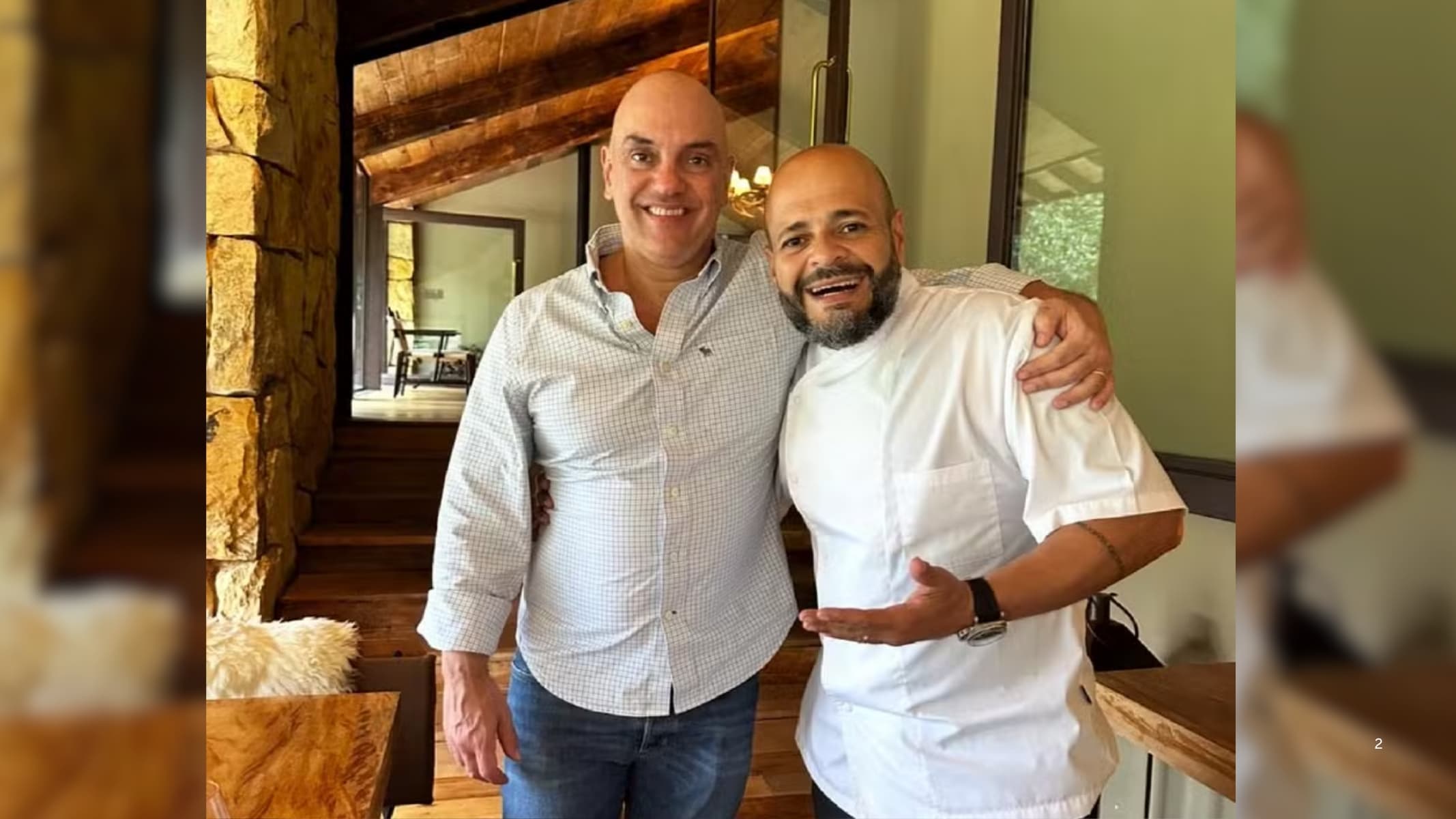 Foto de Moraes com chef reforça almoço ultravip de Vorcaro