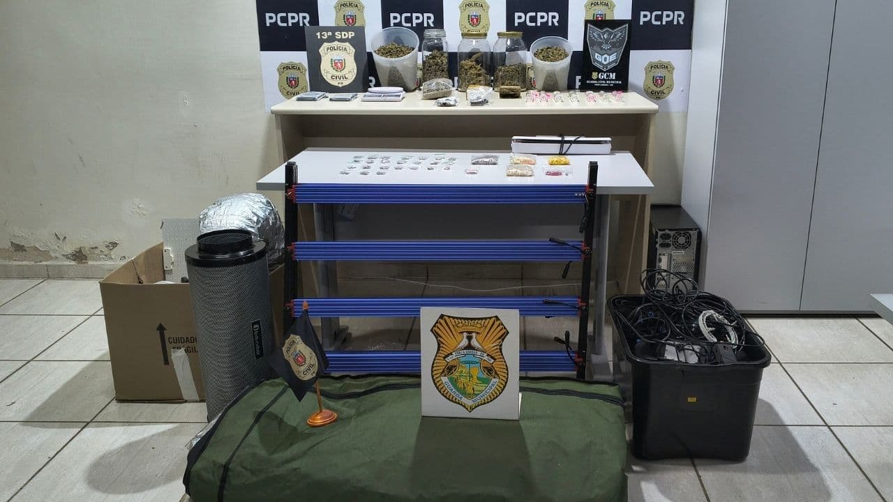 Jovem é preso em operação que desarticulou esquema de ‘Delivery’ de drogas em Ponta Grossa