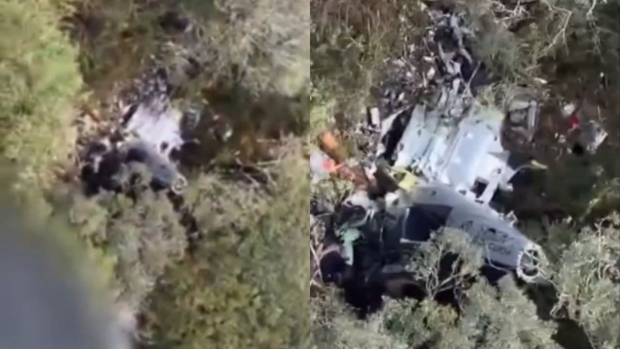 Veja imagens do local onde helicóptero com cantor Rick caiu em Santa Catarina