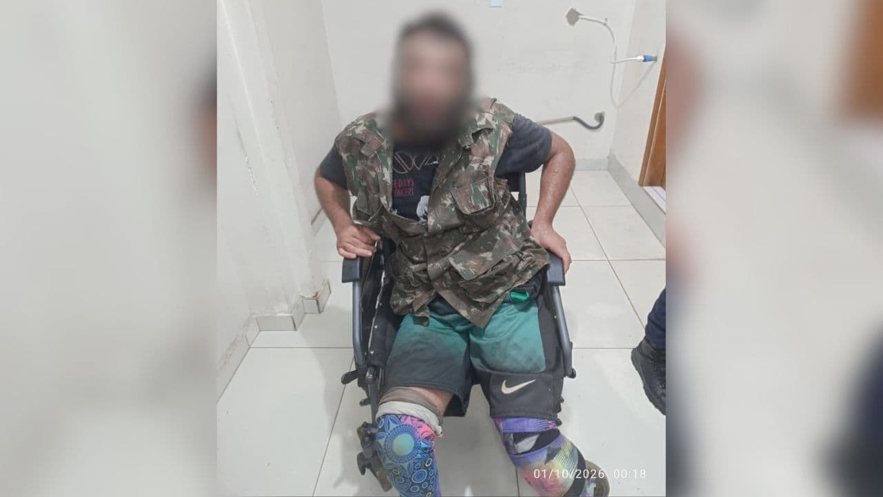 Cadeirante é preso após ameaçar incendiar casa da própria mãe em Ponta Grossa