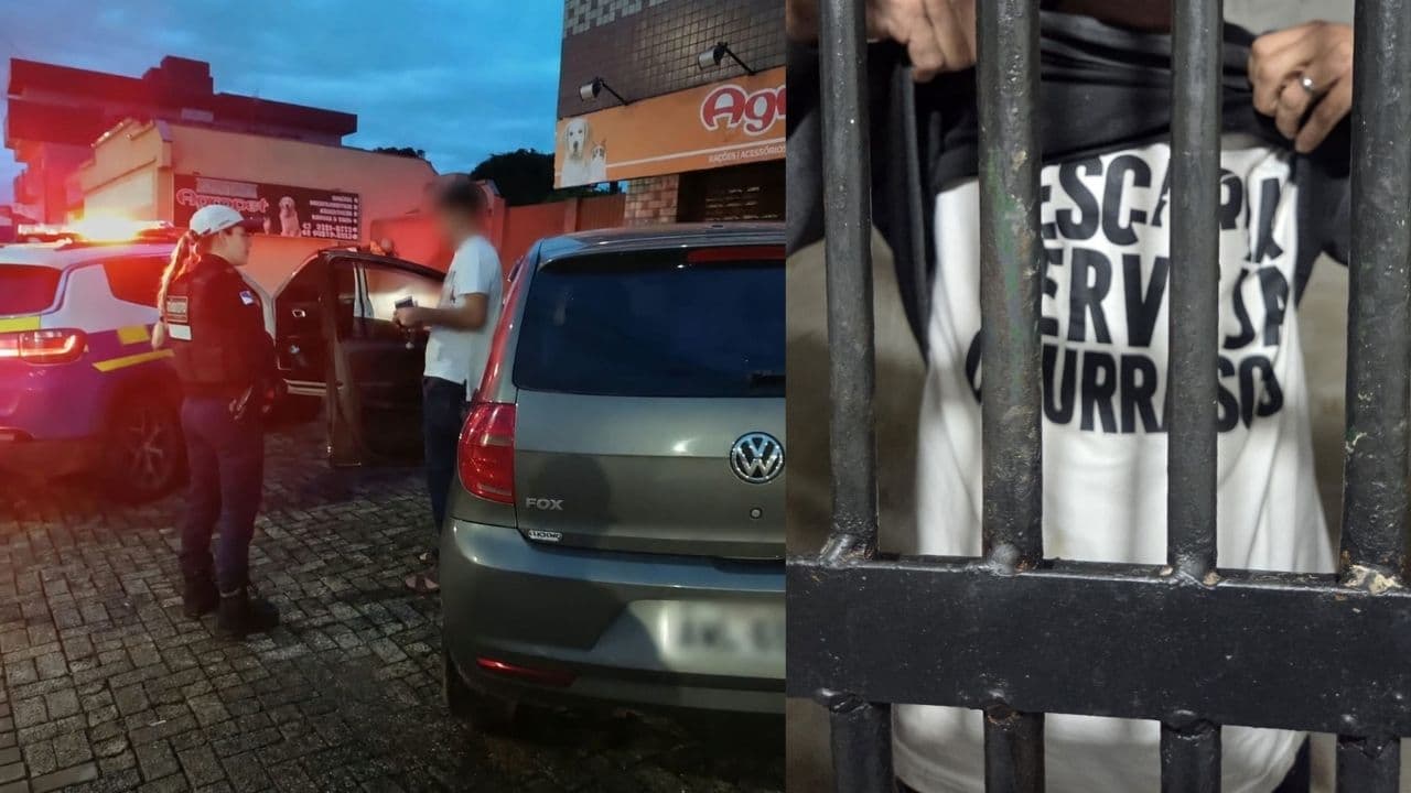 Motorista quase bate em viatura e é abordado com sinais de embriaguez em Ponta Grossa